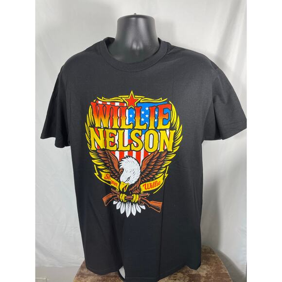 Willie Nelson Outlaw Festival Tour T-Shirt Size Large - Picture 1 of 6